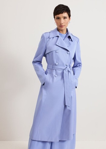 Phase Eight Cheryl Trench Coats Blue Australia | YD1360458